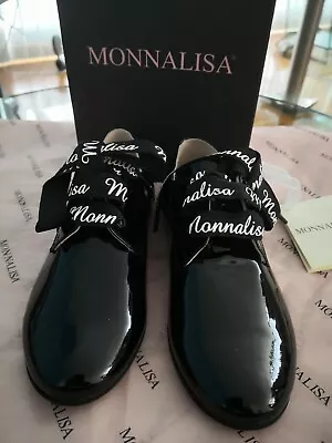 MONNALISA  Patent Leather Brogue Girl Shoes Size 28  • $169