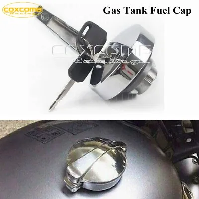 Vintage Flip-up Style Gas Fuel Oil Tank Cap W/Keys For Honda CM 125 250 CB 750 • $25.99