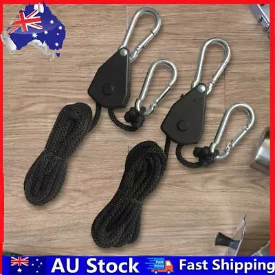 2M Lifting Pulley Hook 1/2/4/6/8/10/12/14/16pcs Lock Tie Down Strap For Camping • $8.39