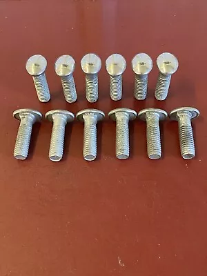 1930 's 1940 's 1950 's OVAL BUMPER BOLT LOT W/  STAINLESS CAP HEADS TROG SCTA • $24.99