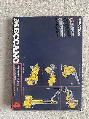 Vintage Meccano Set 4 From 197Os With Instruction Manuals • £35