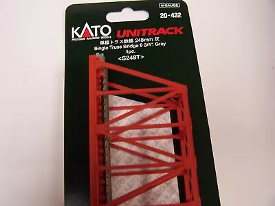 N SCALE Track Kato 20-432 Red Bridge - Lot P83 • $16