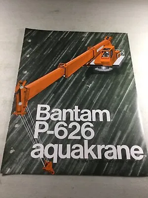 $24.99 • Buy Bantam, Koehring P-626 Aquakrane Sales Brochure, Literature