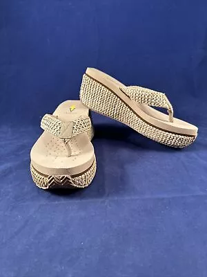 Volatile Womens Wedge Flip Flop Comfort Cushion Thong Sandals Shoes Size 8 • $35.99