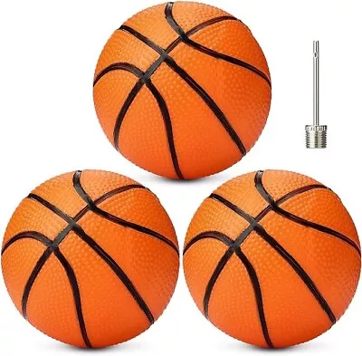 7 Inch Mini Inflatable Basketballs 3 Packs Plastic Replacement Basket Balls Toy • $14.99