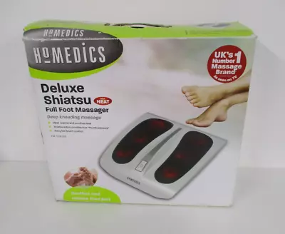 Homedics Deluxe Shiatsu Full Foot Massager Deep Kneading Heated Rotating VGC #W1 • £14.99