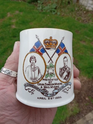 £19.99 • Buy Rare 1928 Royal Visit To Pudsey Leeds West Yorkshire Commemorative Mug