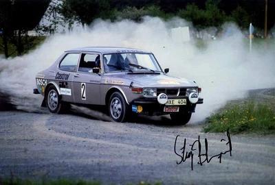 £35 • Buy Stig Blomqvist Saab 99 Hessen Rally ERC 1975 Signed Photograph