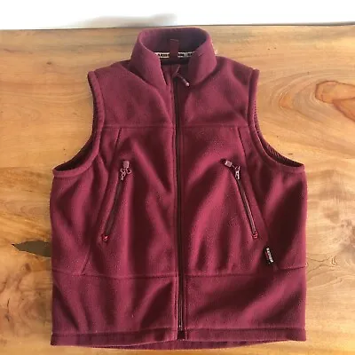 Glacier Gear Outdoor Men's Size Large Vest Red With Zipped Pockets Full Zip  • $7.99