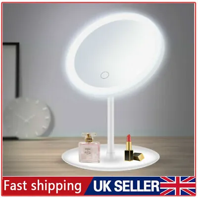 5X Magnifying Mirror LED Lights Make Up Shaving Bathroom Cosmetic Vanity • £7.59