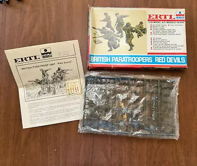 1983 Ertl Esci Ww2 British Paratroopers Red Devils Model 8571 1:35 Sealed Bag Mt • $3.25