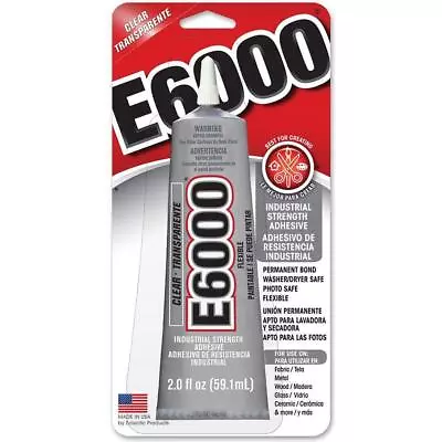 Industrial Strength E6000 Adhesive Clear Eclectic Glue Multi-Purpose Gel 2 Oz. • $6.48