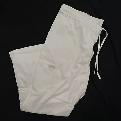 Cherokee Workwear Modern Classic Women’s White Scrub Pant Size Large Tall • $14.99