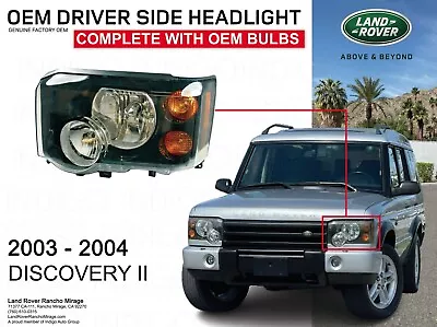 Land Rover Discovery 2 Ii 03-04 Headlight Lamp Left Lh-driver Side Xbc501470 New • $525.09