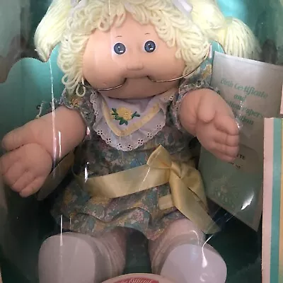 1983 Vintage Cabbage Patch Kids Doll Light Hair With Dental Head Gear Coleco • $275