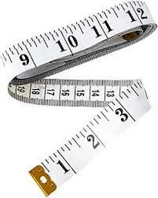 Tailor Seamstress Sewing Diet Body Cloth Ruler Tape Measure Brass Ends  • £2.95