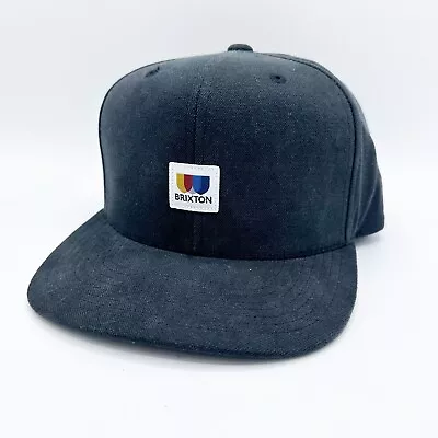 New BRIXTON Alton MP Hat Adjustable Snapback Baseball Cap - Washed Black • $19.98