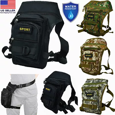 Waist Belt Fanny Pack Utility Holster Drop Leg Thigh Bag Outdoor Hip Pouch Bags • $12.99