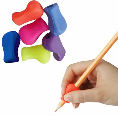 £4.95 • Buy Grendle 6 X Pencil Grips Children Easy Grip Writing Aids Handwriting Autism