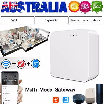 Tuya ZigBee Smart Gateway Bridge Hub Multi-mode ZigBee WiFi Bluetooth Gateway • $36.34