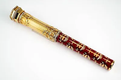 Michel Perchin Diamond & Ruby Gothic Limited Edition Fountain Pen #0/10 • $198888