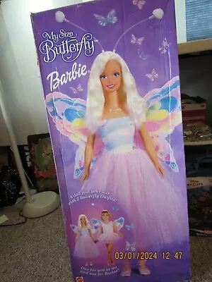 My Size Butterfly Barbie Blonde With Box Complete! 2000 Mattel • $109.99