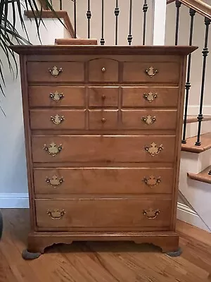 Hartford House Solid Rock Maple Colonial Early American 38” Chest Of Drawers OBO • $700