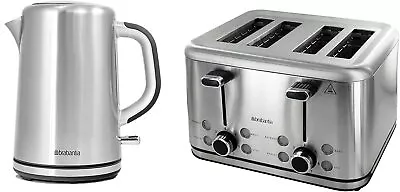 Brabantia 1.7L Kettle And 4-Slice Toaster Set - Stainless Steel • $232.70