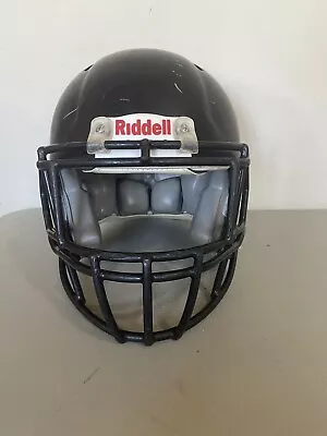 Riddell Revo Speed Football Helmet MatteBlack Facemask Youth Medium 2014yr #211 • $40