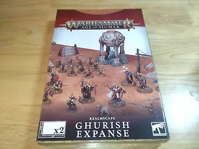 Warhammer Age Of Sigmar - 2x Realmscape: Ghurish Expanse Boards (22.4  X 30 ) LN • £22.99