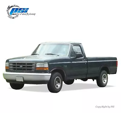 Black Paintable Rugged Style Fender Flares 92-96 Ford F-150 F-250 F-350 Bronco • $265.05