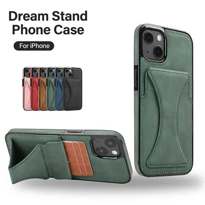 Case For IPhone 7 8 Plus X XR XS 11 12 13 14 15 Pro Max Leather Card Stand Cover • $12.88
