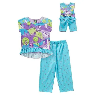 Dollie & Me Girl 4-14 And Doll Matching Princess Pajamas Outfit American Girl • $24.99