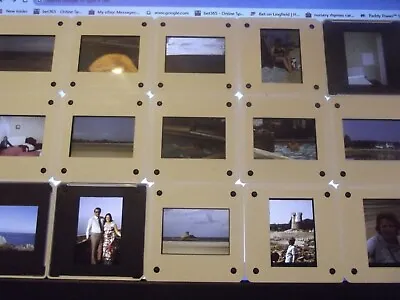 Vintage 35mm Film Slides X21  1960's  Sea Side Scene's Social History Aeroplane • £12.95