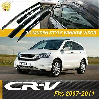 For 2007-11 Honda CRV 3D Mugen Style Out Channel Window Visors Shades Protectors • $29.99