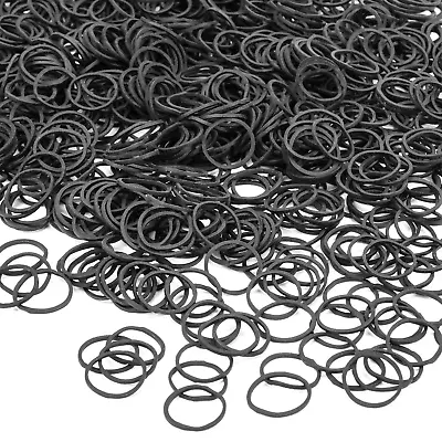 1200 Pack Mini Rubber Bands Soft Elastic Bands Non-Slip Small Tiny Hair Black • $6.80