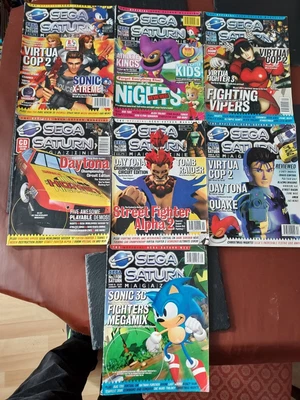 £34.99 • Buy 7 Official Sega Saturn Magazine - Issues 9,10,11,12,13,14 & 15 Jul 96 To Jan 97.