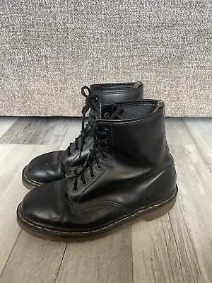 Vintage Dr Martens 1460 Boots 8-Eye Black Made In England Men Size US 7.5 GUC • $149.99