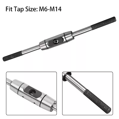 Adjustable Tap Wrench Handle M6-M14 280mm Bar Type Taps Holder Tap Reamer Wrench • £10.35