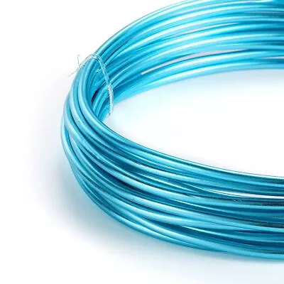 Round Aluminum Wire 2-10 Meters Versatile Painted Metal Wire Jewelry Findings • $15.99