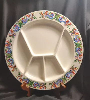 Vintage Villeroy And Boch Fondue Divided Plate Rooster Farmhouse Made In... • $12
