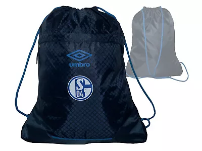 Umbro FC Schalke 04 Gym Bag Dark Blue S04 Fan Gym Bag 42x34 Cm Gym Bag • £12.41