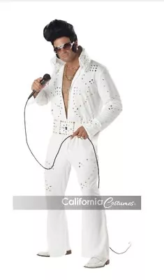 Elvis - Rock Legend - White - Rhinestones - Costume - Adult - 3 Sizes • $79.99