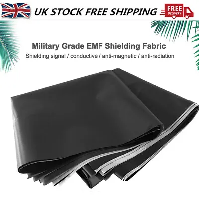 £23.98 • Buy Black Fabric RFID RF Shielding Anti-Radiation EMF Blocking Lining Protection  UK