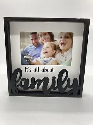 Malden 4x6 It’s All About Family Frame Hang Or Standing Wood • $18.27