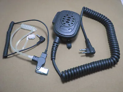 Shoulder Speaker Microphone With Acoustic Tube For Motorola 2 Prong Pin Radios • $24.95