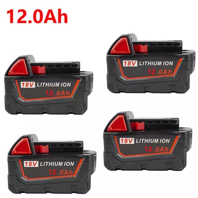 Battery For Milwaukee For M18 18V 12.0AH Extended Lithium 48-11-1890 / Charger / • $20.80