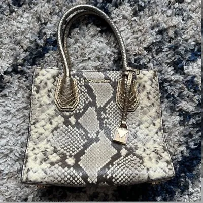 Michael Kors Mini Bag Gold Snakeskin Bag Womens • $29.95