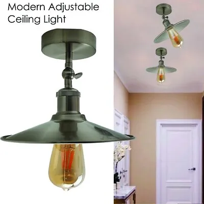 Modern Industrial Adjustable Ceiling Lamp Kitchen Living Room Cafe Pendant Light • £16.89