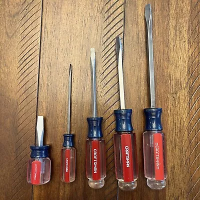 VTG CRAFTSMAN Slotted Screwdriver Set 41589 41581 41583 41584 41582 • $15